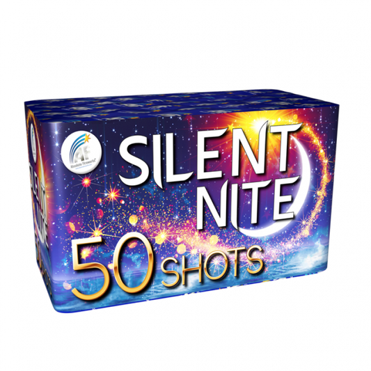 SILENT NITE 50 SHOT QUIET FIREWORK BY ABSOLUTE