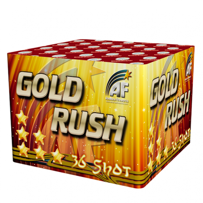 GOLD RUSH 36 Shot BARRAGE BY ABSOLUTE FIREWORKS