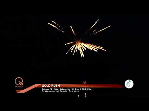 GOLD RUSH 36 Shot BARRAGE BY ABSOLUTE FIREWORKS

