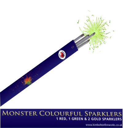 KIMBOLTON MONSTER COLOURED SPARKLERS